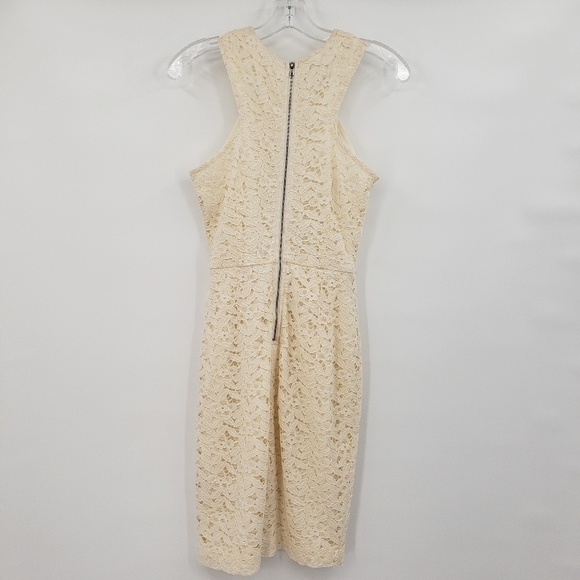 London Times Ivory Floral Lace Casual Mini Dress - Picture 3 of 8